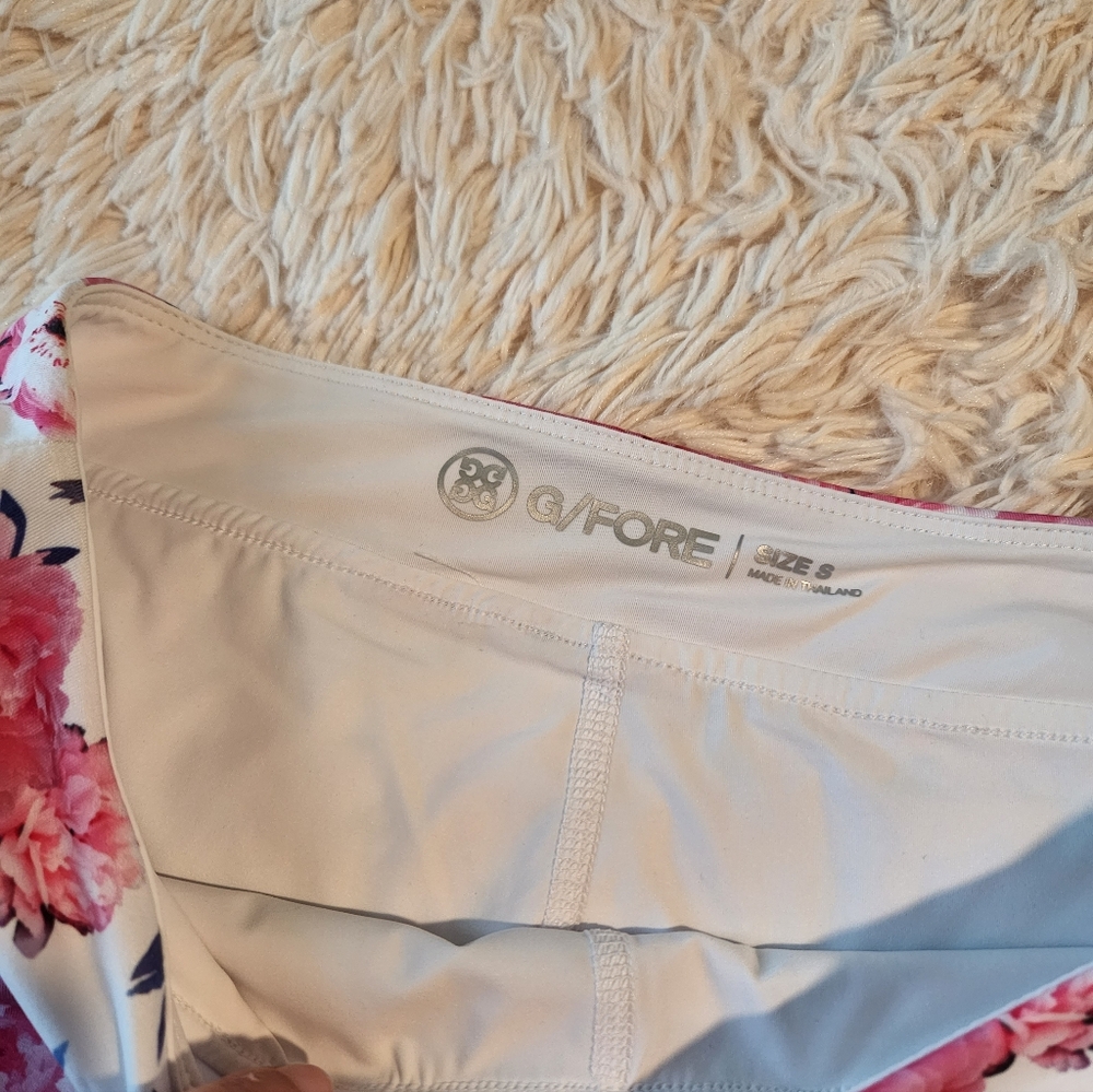 Floral Pink and White Women's Skirt - Picture 4 of 6